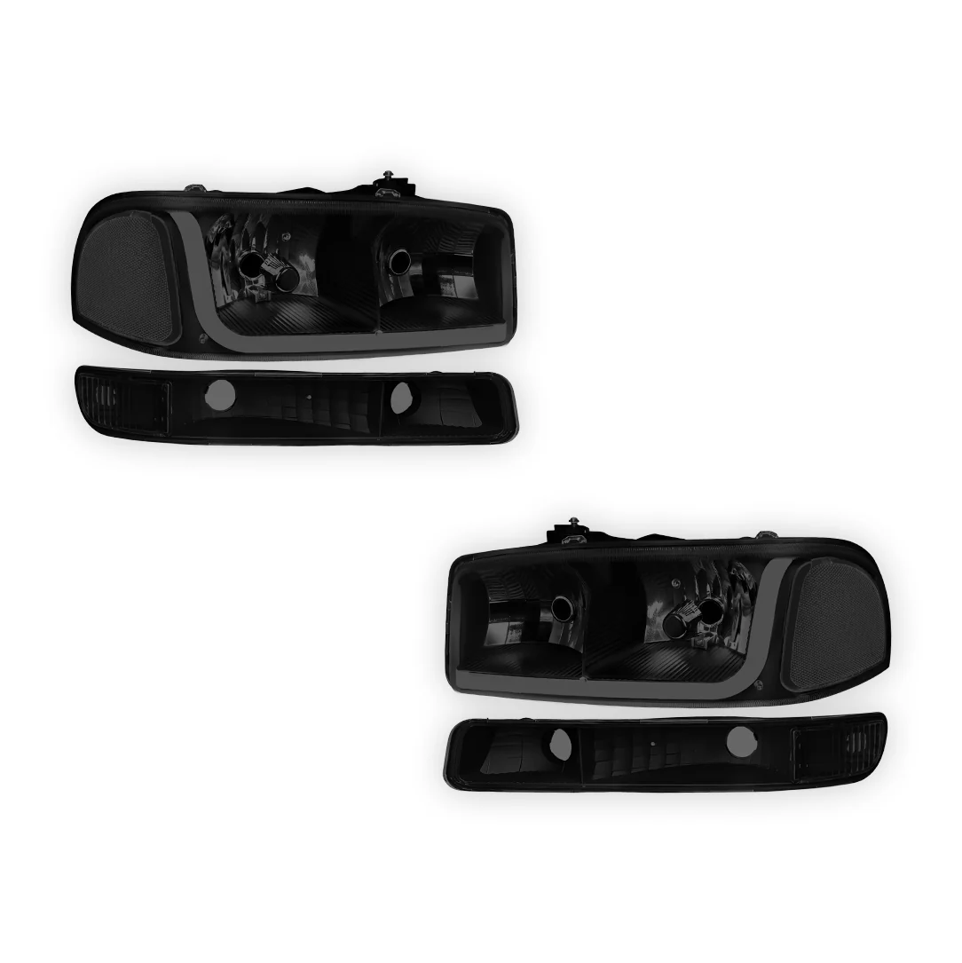 GMC Sierra 2500 HD SL / SLE / SLT (2001 - 2007) LED DRL Headlights LH + RH - Image 36