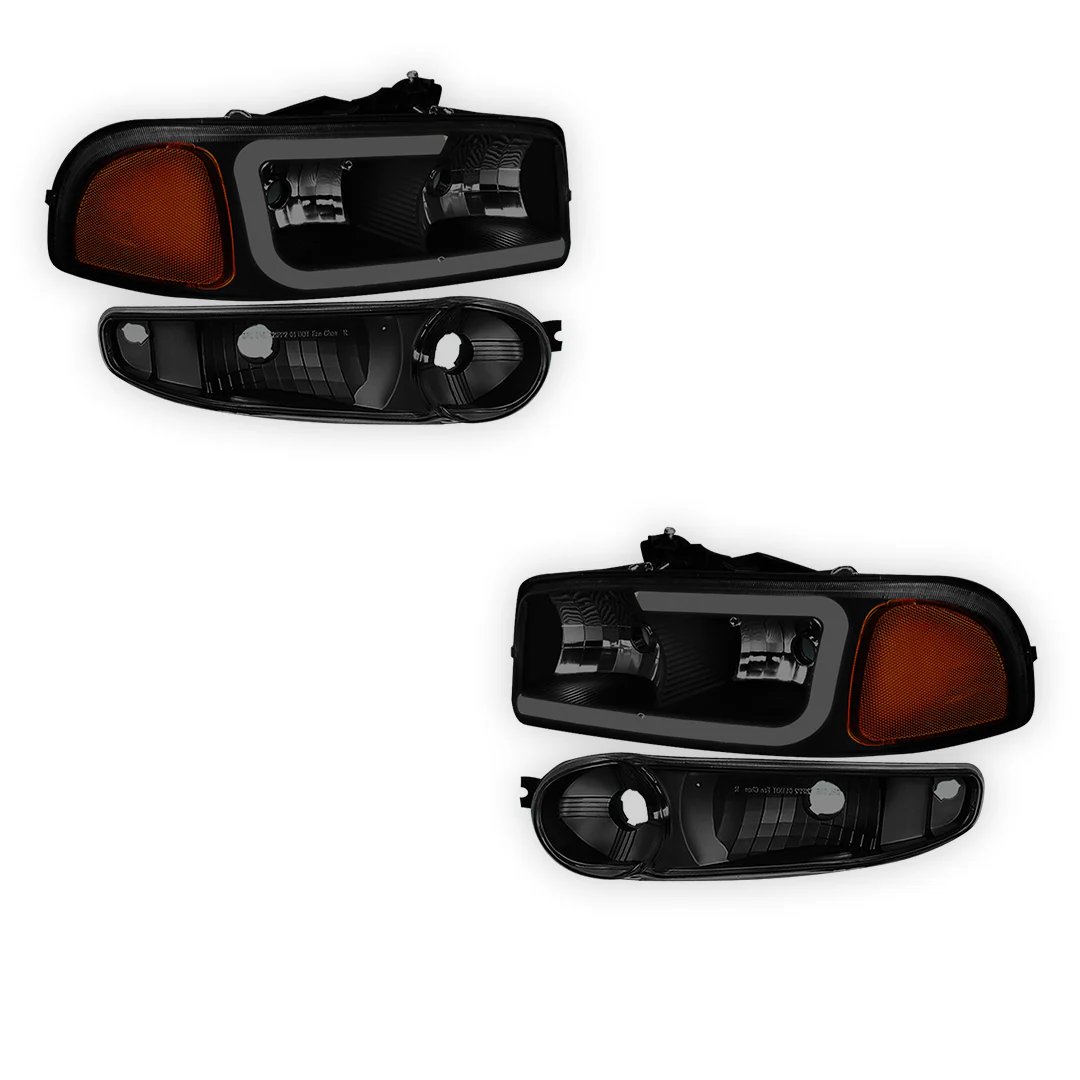 GMC Yukon XL 1500 SLE / SLT (2001 - 2006) LED DRL Headlights LH + RH - Image 18
