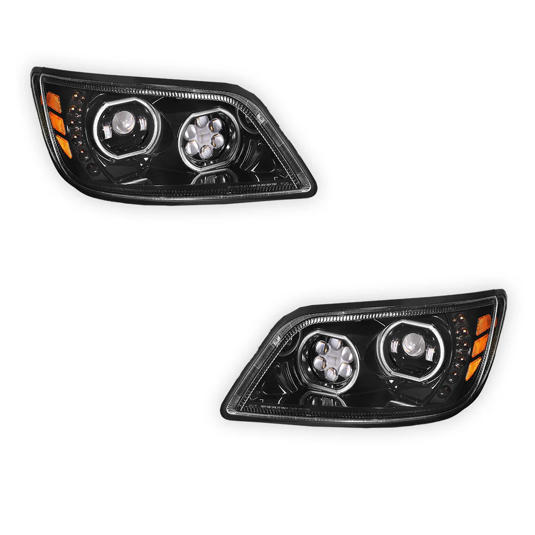 Hino 185 (2005 - 2010) LED Sequential Signal Projector Headlights LH + RH - Image 6