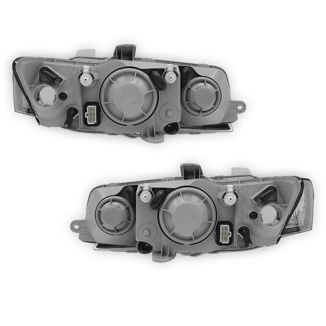 Holden Commodore VY (2002 - 2004) Black OEM Style Headlights LH + RH - Image 3