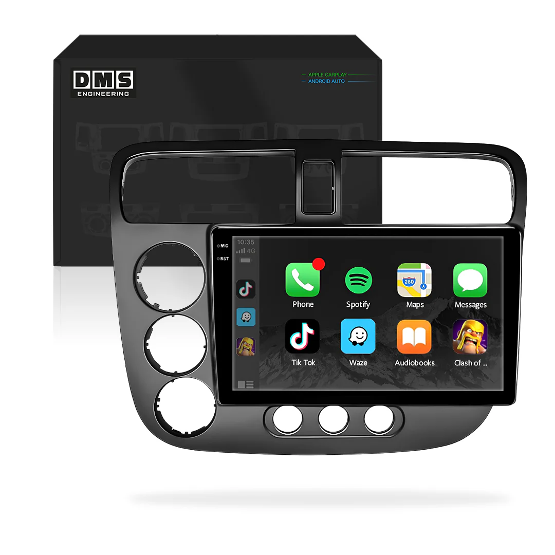 Honda Civic (2006 - 2012) Autoestéreo Android 9" Inalámbrico con CarPlay y Android Auto