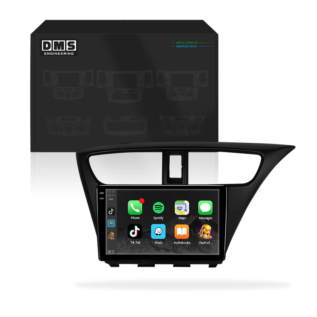 Honda Civic (2011 - 2015) 9" Wireless Android 16 Android Player for Apple CarPlay / Android Auto