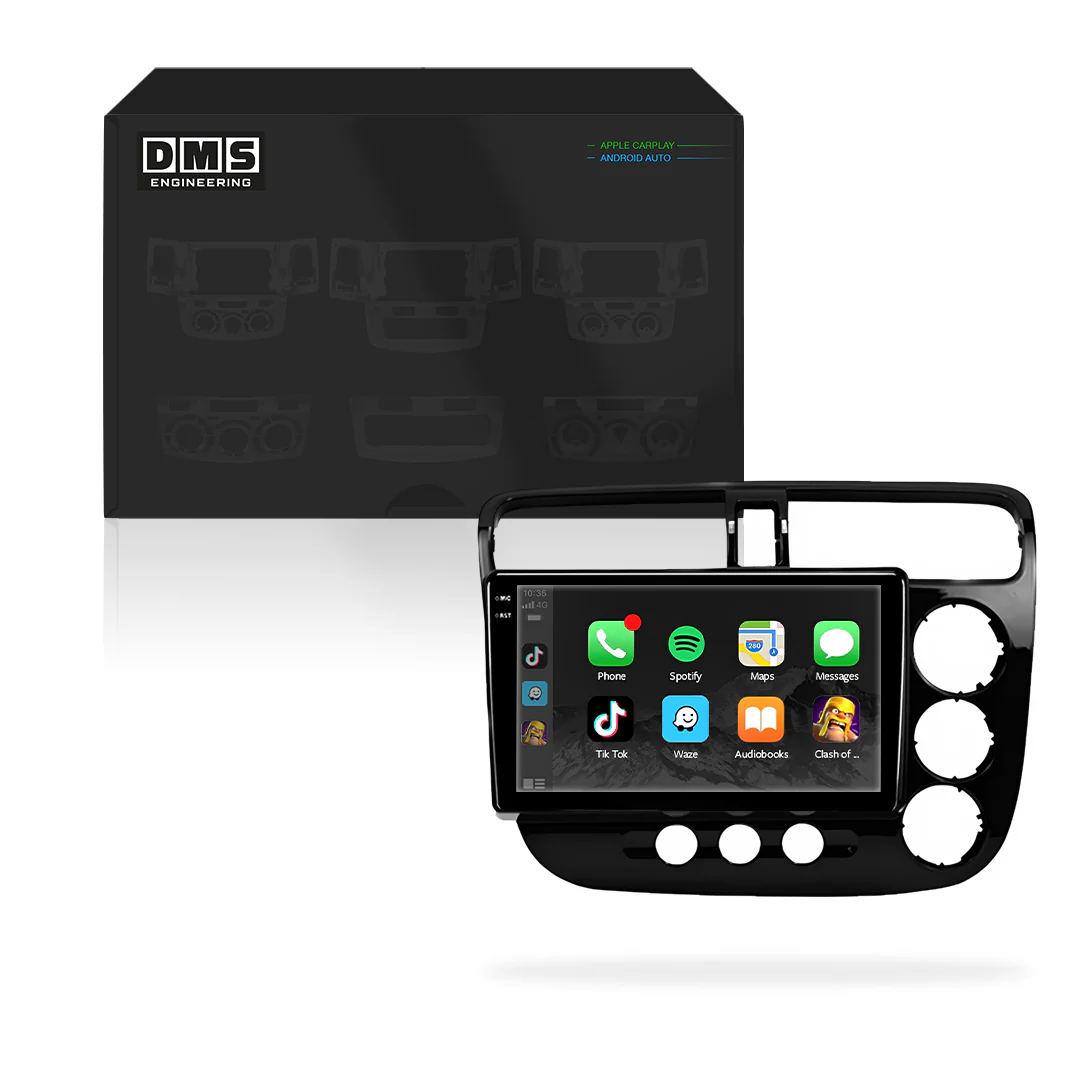 Honda Civic ES / EP / EU (2000 - 2005) 9" Wireless Android 13 Touchscreen Stereo for Apple CarPlay / Android Auto