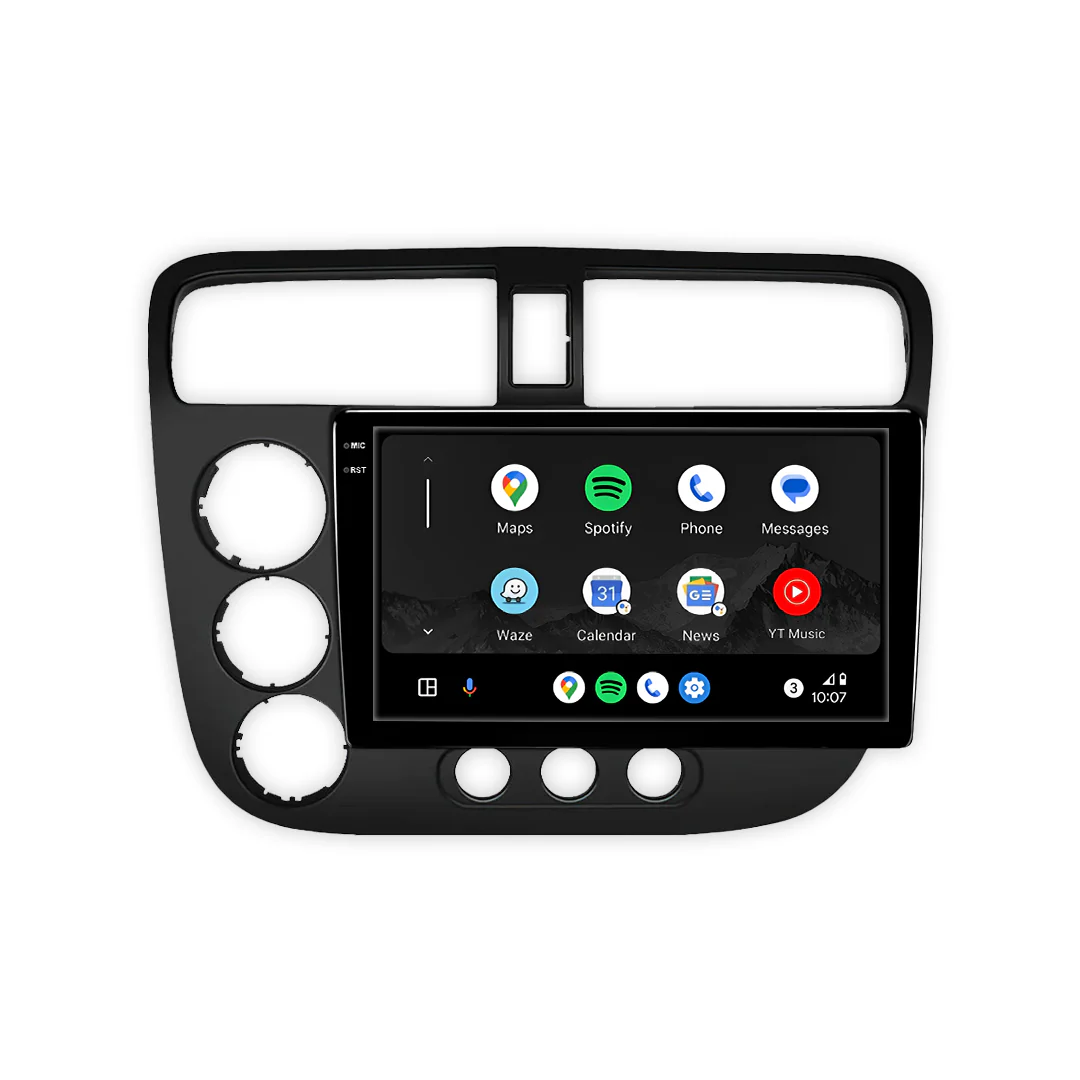 Honda Civic ES Sedan (2000 - 2005) 9" 13.3" Android Screen – Android 16, Wireless Apple CarPlay & Android Auto - Image 3