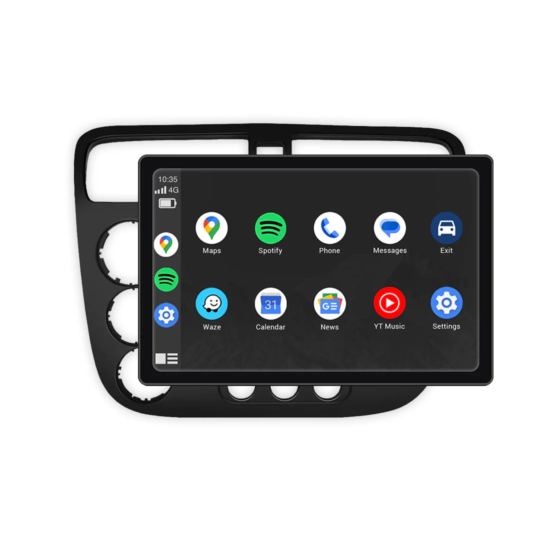 Honda Civic ES Sedan (2000 - 2005) 9" 13.3" Android Screen – Android 16, Wireless Apple CarPlay & Android Auto - Image 6