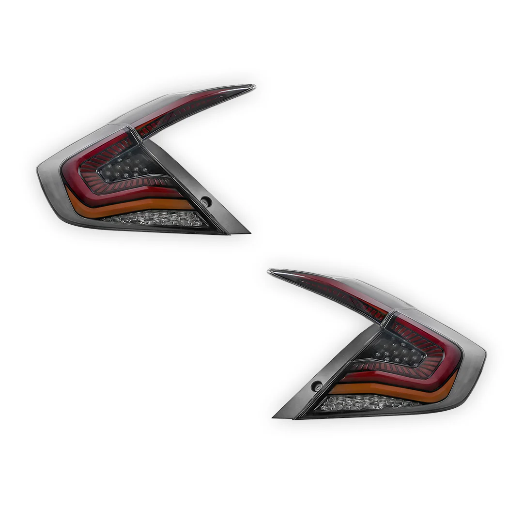 Honda Civic FC Sedan (2016 - 2018) Clear Sequential LED Tail Lights LH + RH - Image 7