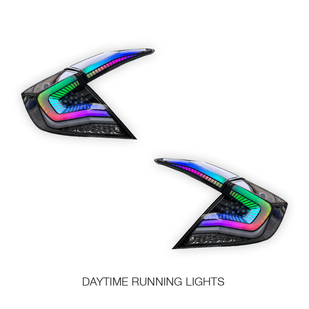 Honda Civic FC Sedan (2016 - 2018) RGB Sequential LED Tail Lights LH + RH - Image 3