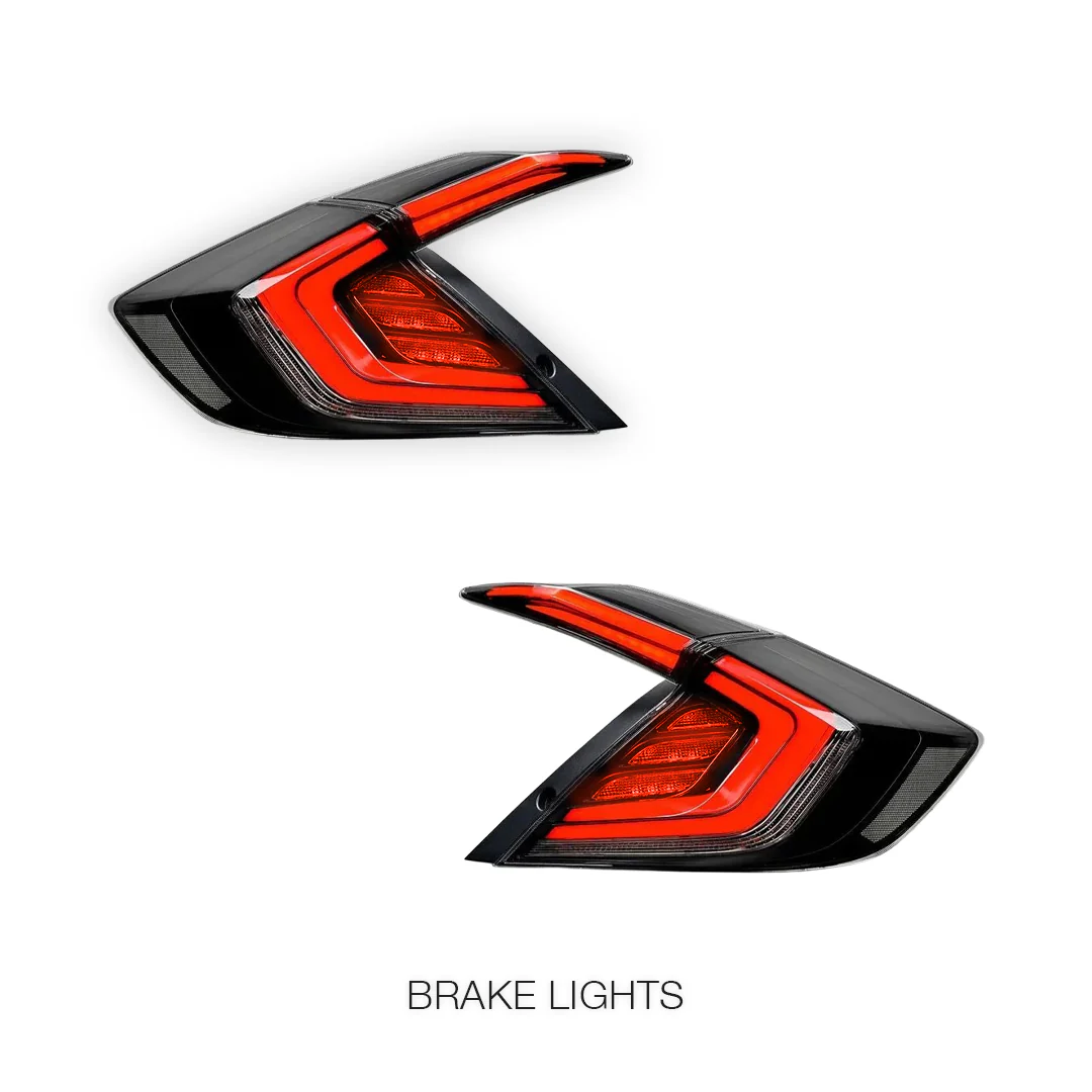 Honda Civic FK4 / FK7 / FK8 (2016 - 2018) RGB Sequential LED Tail Lights LH + RH - Image 3