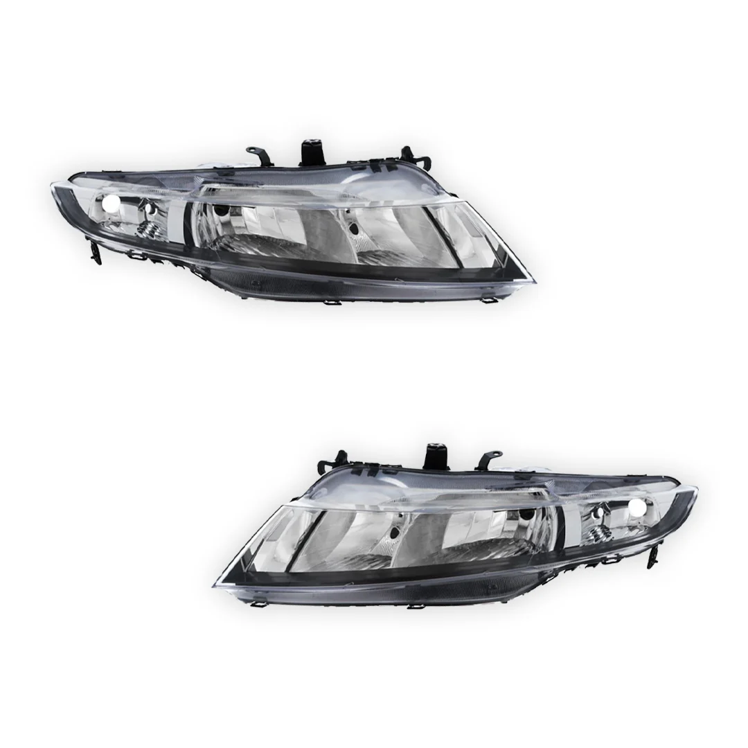 Honda Civic MK8 Black Headlights 2006 - 2012 OEM-Style Aftermarket Left & Right - Image 2