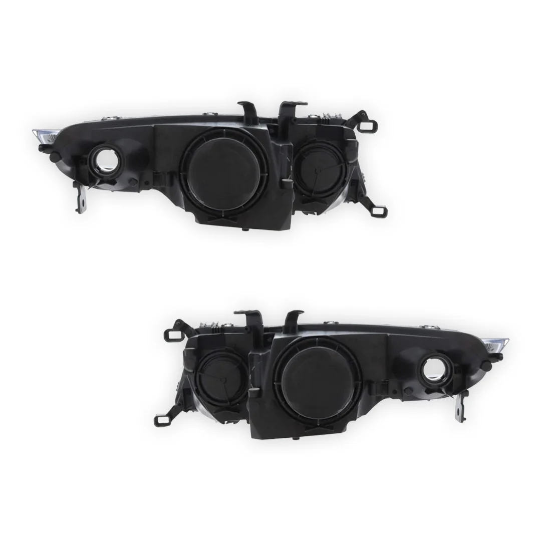 Honda Civic MK8 Black Headlights 2006 - 2012 OEM-Style Aftermarket Left & Right - Image 3
