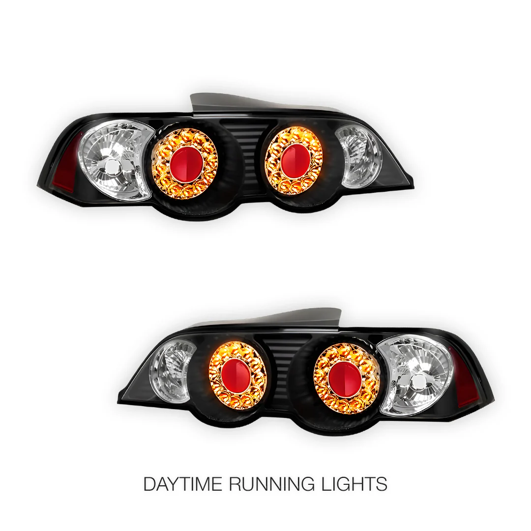 Honda Integra DC5 (2001 - 2004) JDM Black Altezza LED Tail Lights LH + RH - Image 3