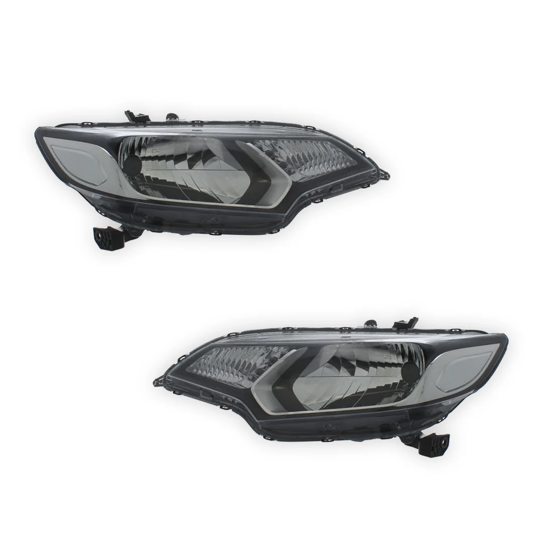 Honda Jazz MK4 GK Chrome Headlights 2015 - 2018 OEM-Style Aftermarket Left & Right - Image 2