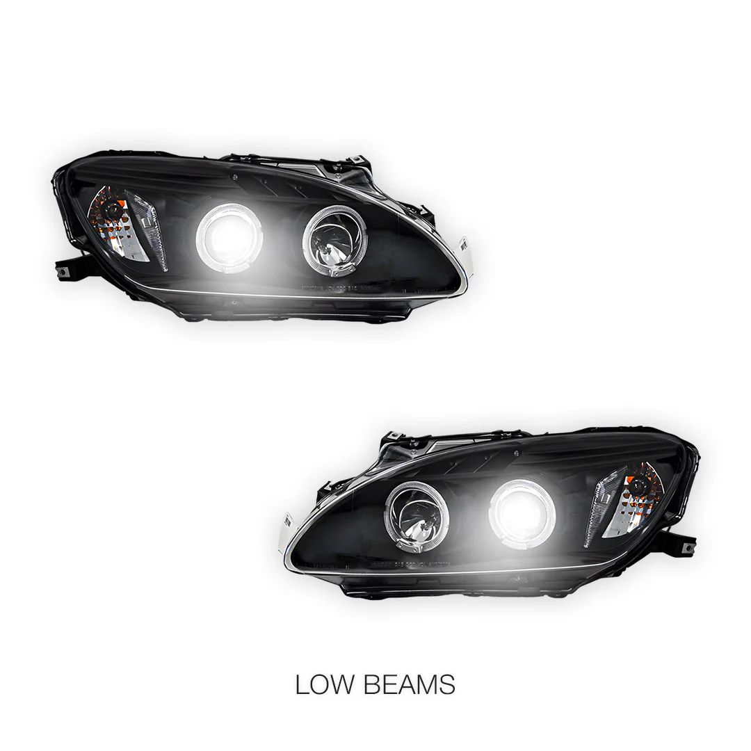 Honda S2000 AP1 Series 1 (1999 - 2001) Black Angel Eyes Projector Headlights LH + RH - Image 5