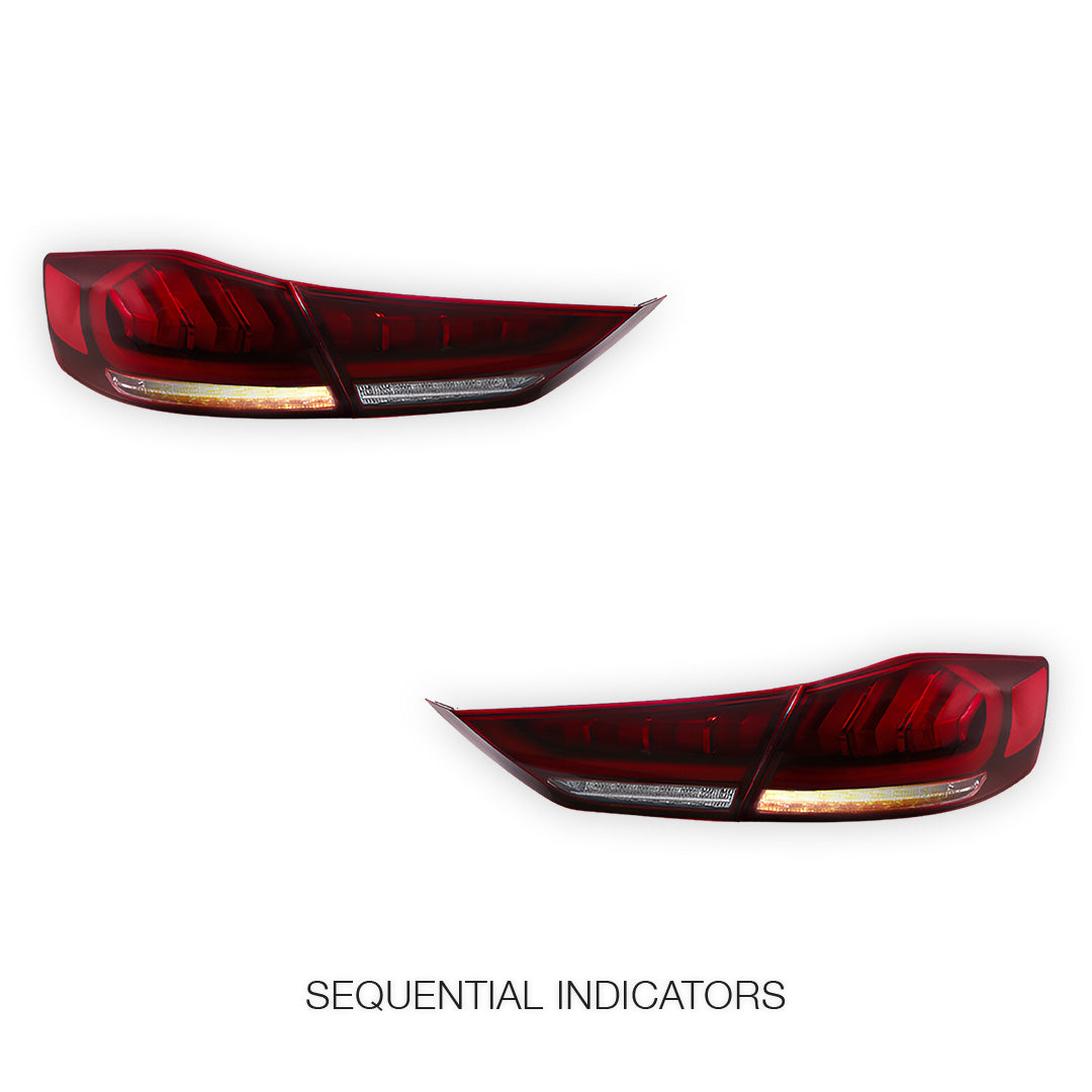 Hyundai Elantra AD Series 1 (2016 - 2018) Sequential Red Tail Lights LH + RH - Image 4