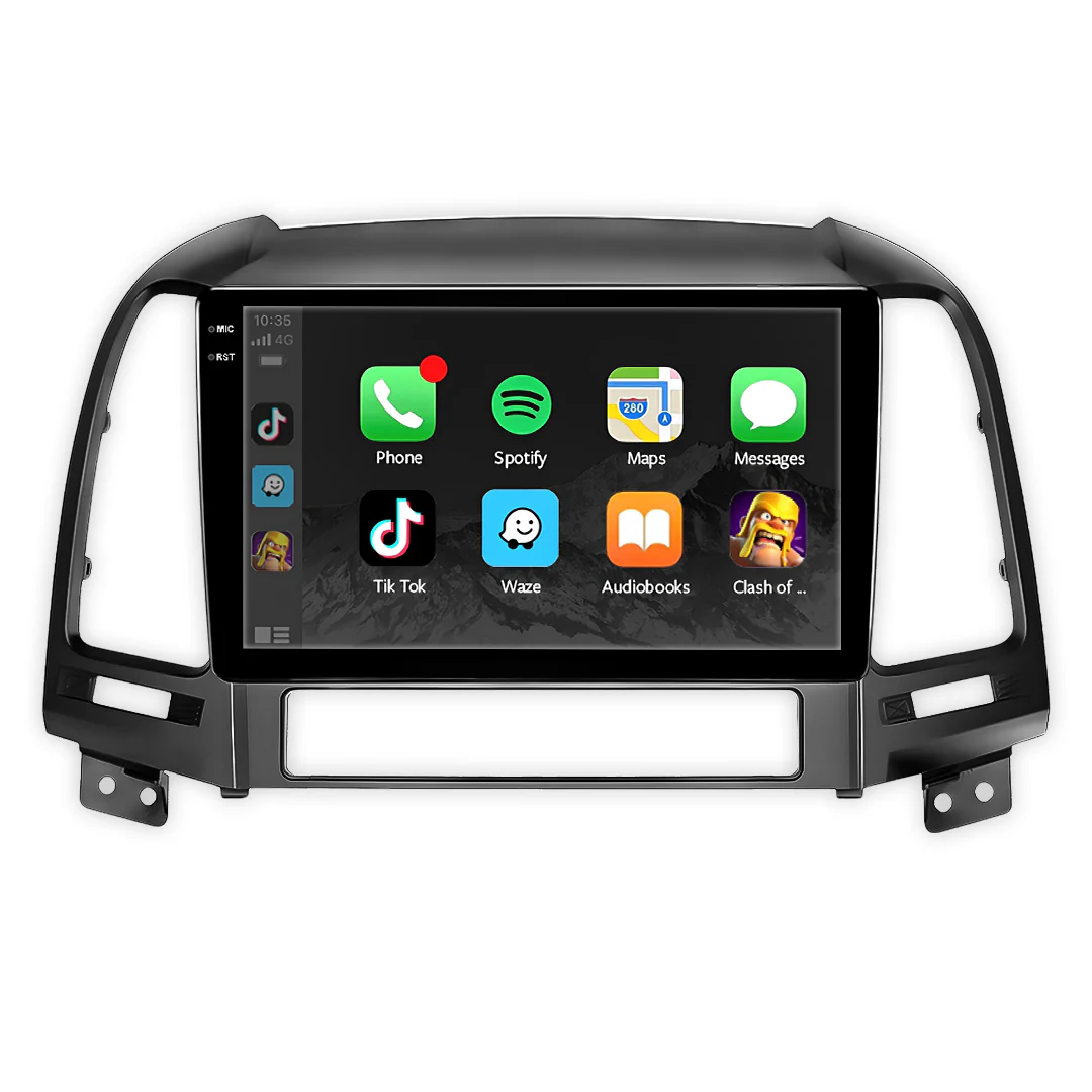 Hyundai Santa Fe (2007 - 2013) Autoestéreo Android 9" Inalámbrico con CarPlay y Android Auto - Image 2