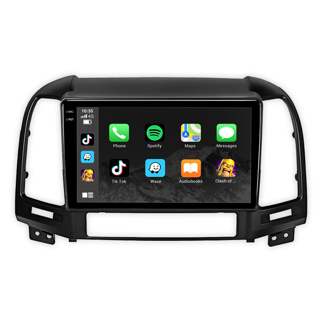 Hyundai Sante Fe (2006 - 2012) 9" Wireless Android 15 Touchscreen Stereo for Apple CarPlay / Android Auto - Image 2
