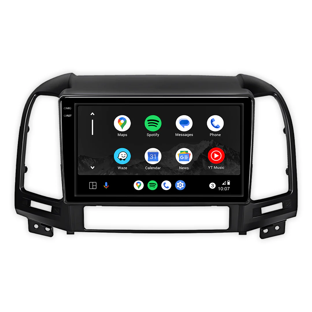 Hyundai Sante Fe (2006 - 2012) 9" Wireless Android 15 Touchscreen Stereo for Apple CarPlay / Android Auto - Image 3