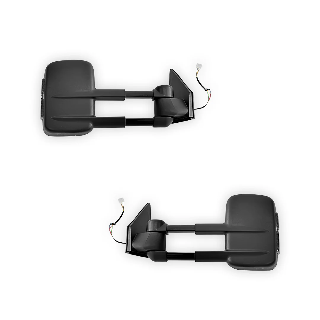 Isuzu D-MAX RT (2012 - 2019) Electric or Manual Black Extendable Towing Side Mirrors LH + RH - Image 3