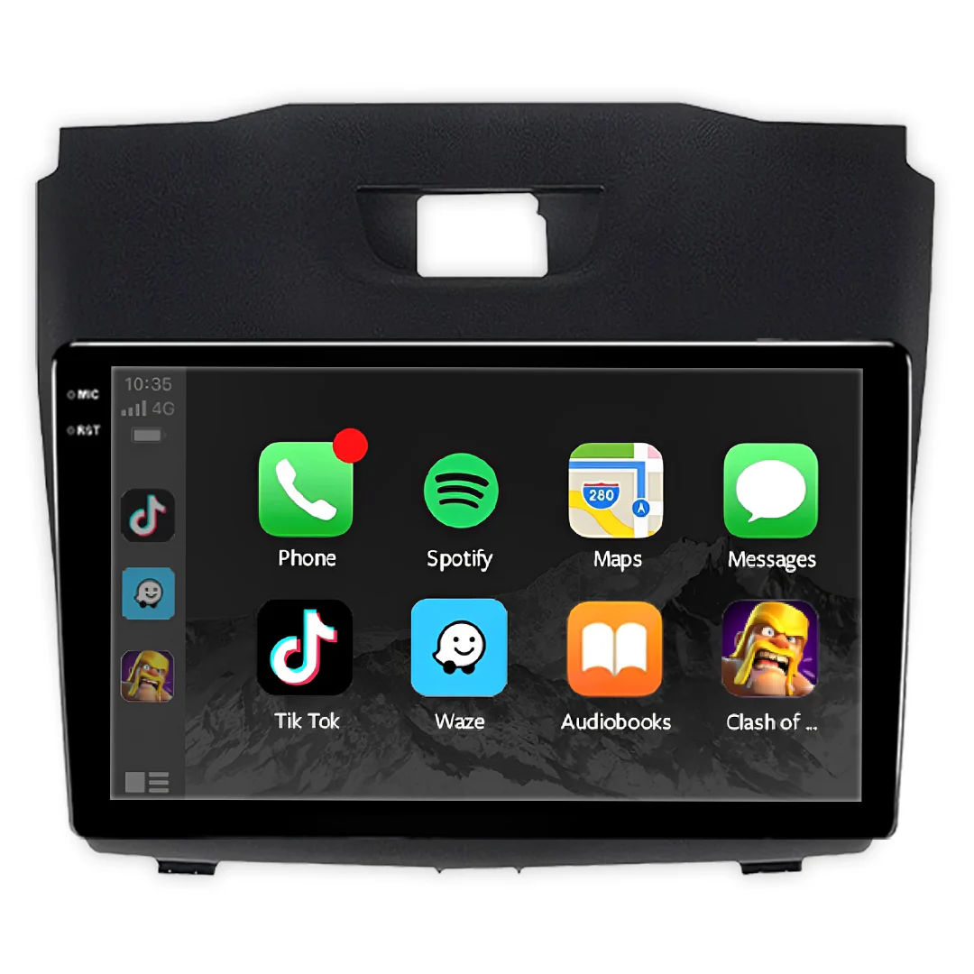 Isuzu D-MAX RT (2012 - 2020) 9" Wireless Android 13 Touchscreen Stereo for Apple CarPlay / Android Auto - Image 2