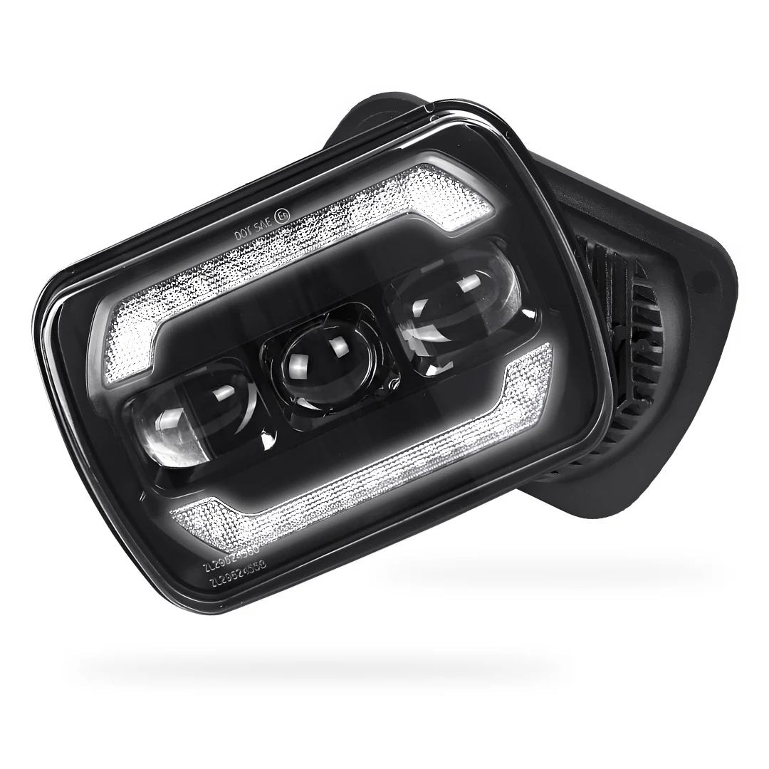 Jeep Wrangler YJ (1987 - 1995) LED Headlights Halo DRL  LH + RH - Image 14