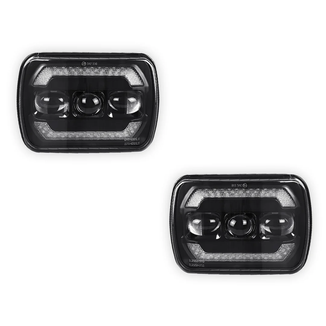 Jeep Cherokee XJ (1984 - 2001) LED Headlights Halo DRL  LH + RH - Image 18