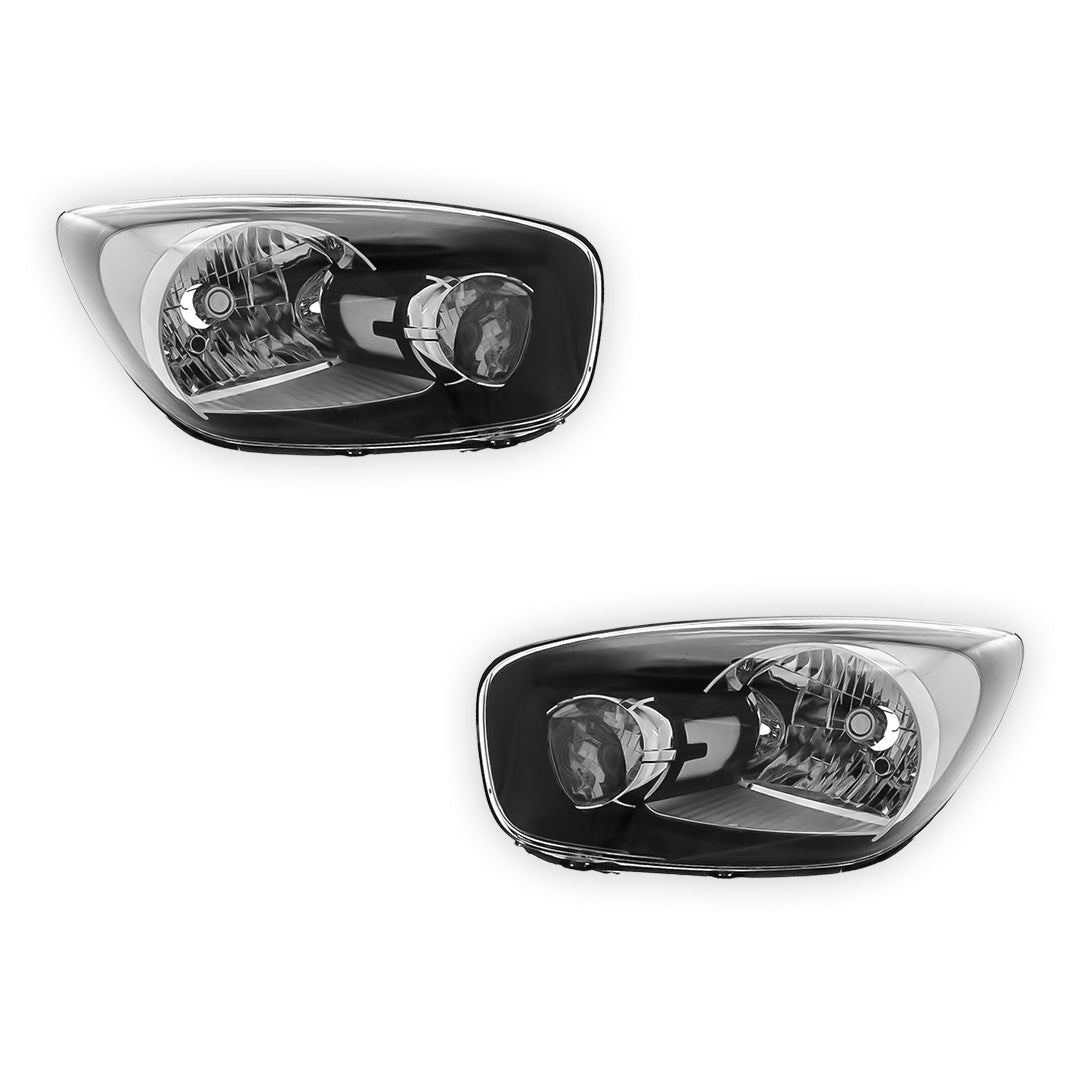 Kia Picanto TA Black Headlights 2011 - 2018 OEM-Style Aftermarket Left & Right - Image 2