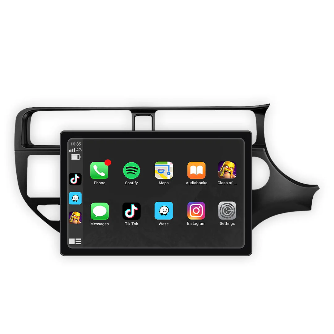 Kia Rio UB (2012 - 2014) 9" 13.3" Wireless Android 16 Android Player for Apple CarPlay / Android Auto Horizontal Hazard Light Button - Image 5