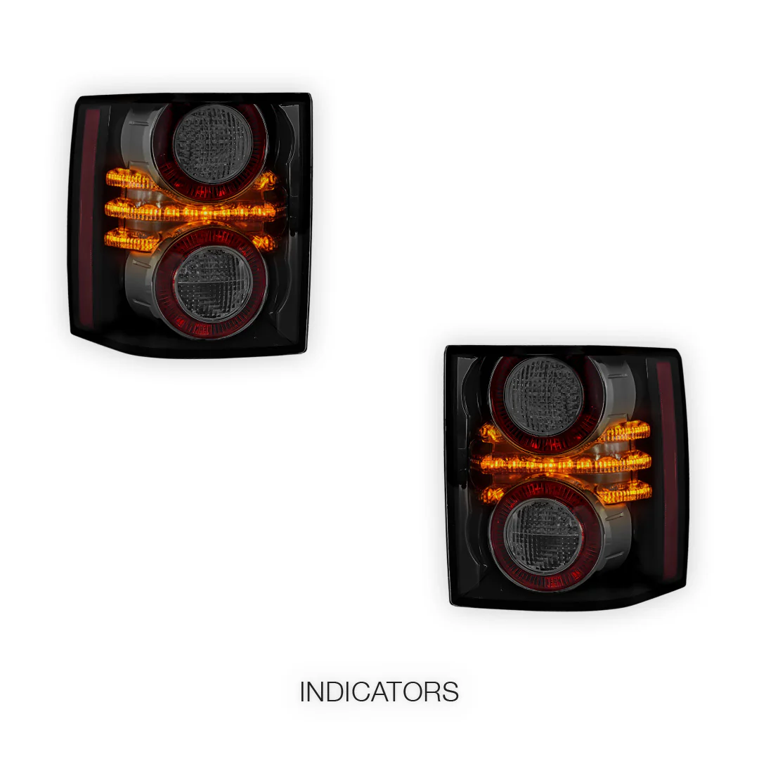 Land Rover Range Rover L322 (2007 - 2012) Black LED Tail Lights LH + RH - Image 4