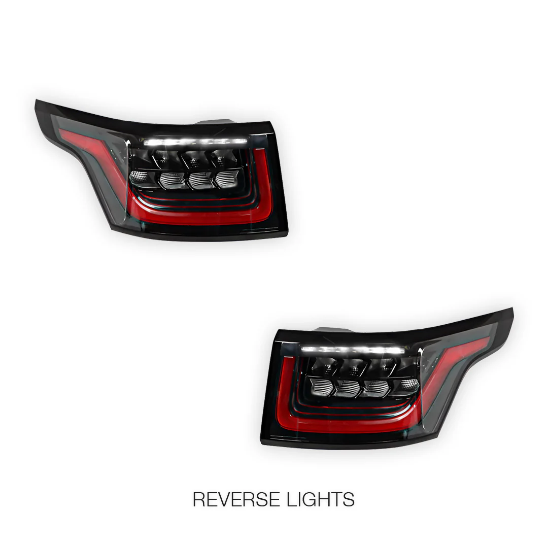 Land Rover Range Rover Sport L494 (2013 - 2022) MY18 SVR Style Sequential Full LED Tail Lights LH + RH - Image 6