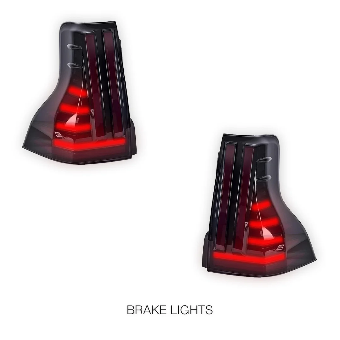 Lexus GX460 (2013 - 2018) Smoked LED Tail Lights LH + RH - Image 4