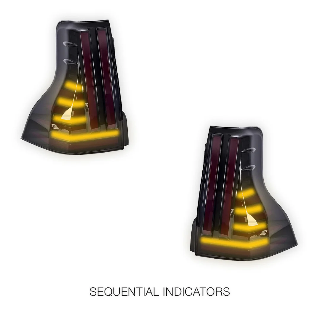 Lexus GX460 (2013 - 2018) Smoked LED Tail Lights LH + RH - Image 5