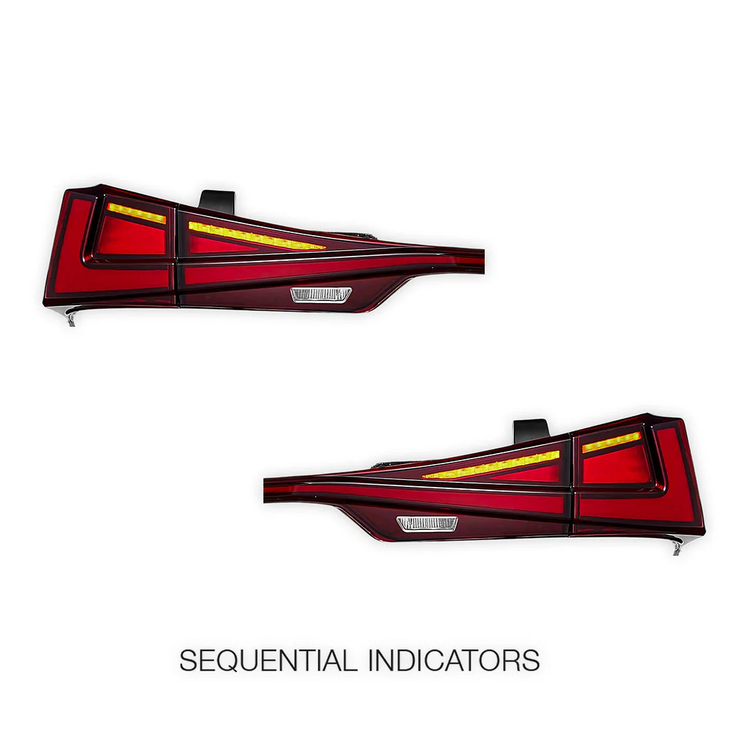 Lexus IS-F USE20 (2014) Sequential Red Full LED Tail Lights LH + RH - Image 4