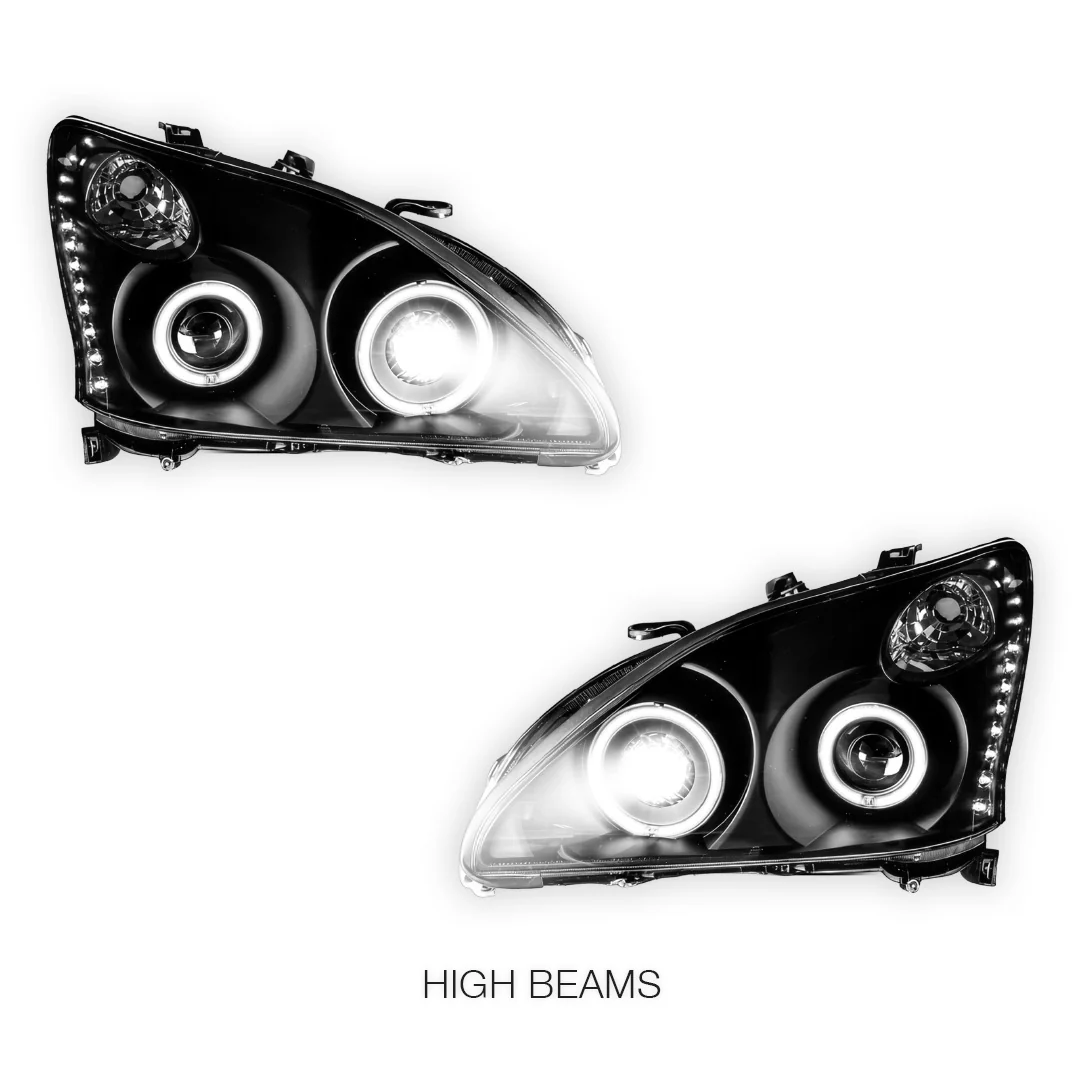 Lexus RX350 GSU30 / MCU35 (2006 - 2008) LED DRL & CCFL-Angel Eyes Projector Headlights LH + RH - Image 6