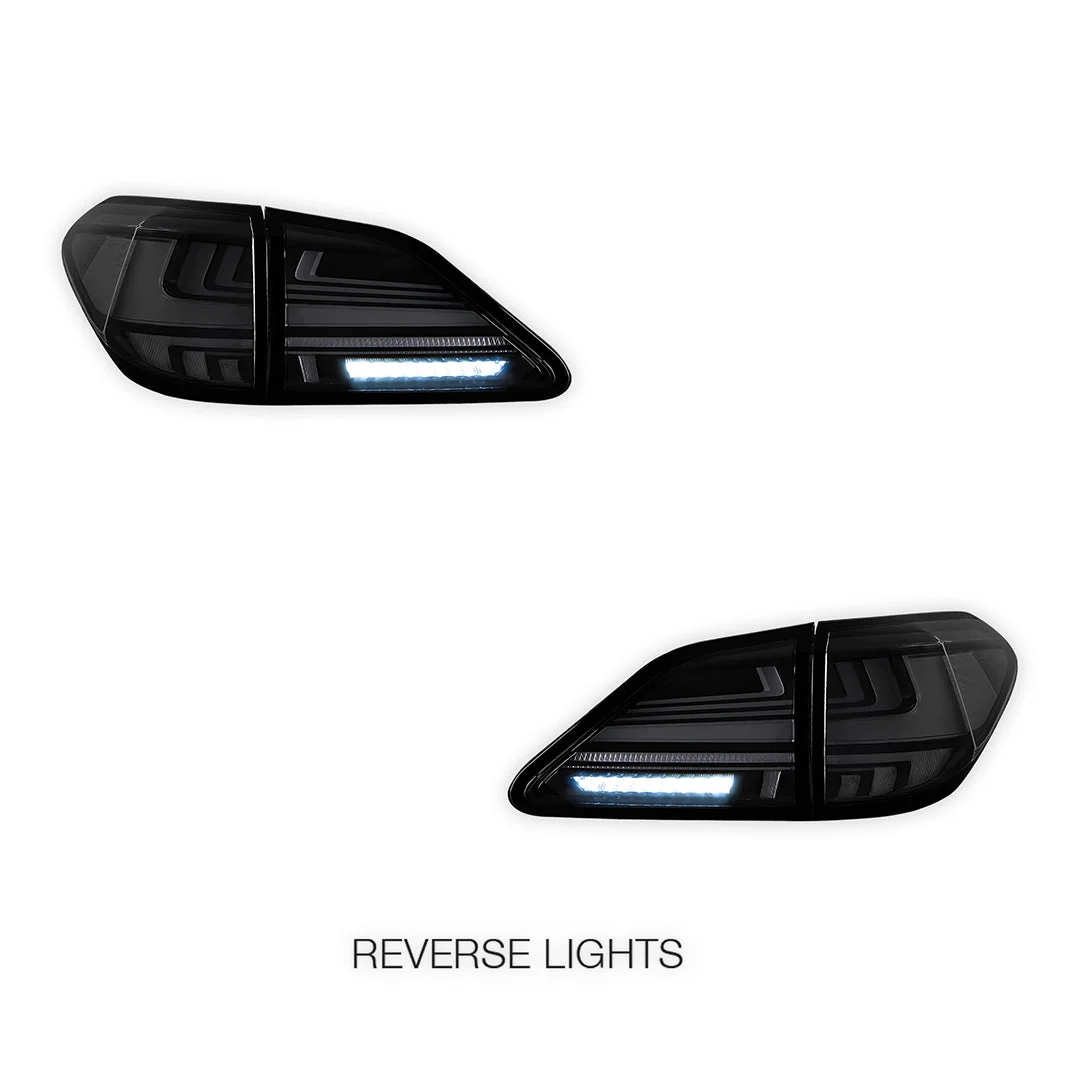 Lexus RX450h GYL15 (2009 - 2014) Sequential Black Smoked LED Tail Lights LH + RH - Image 5
