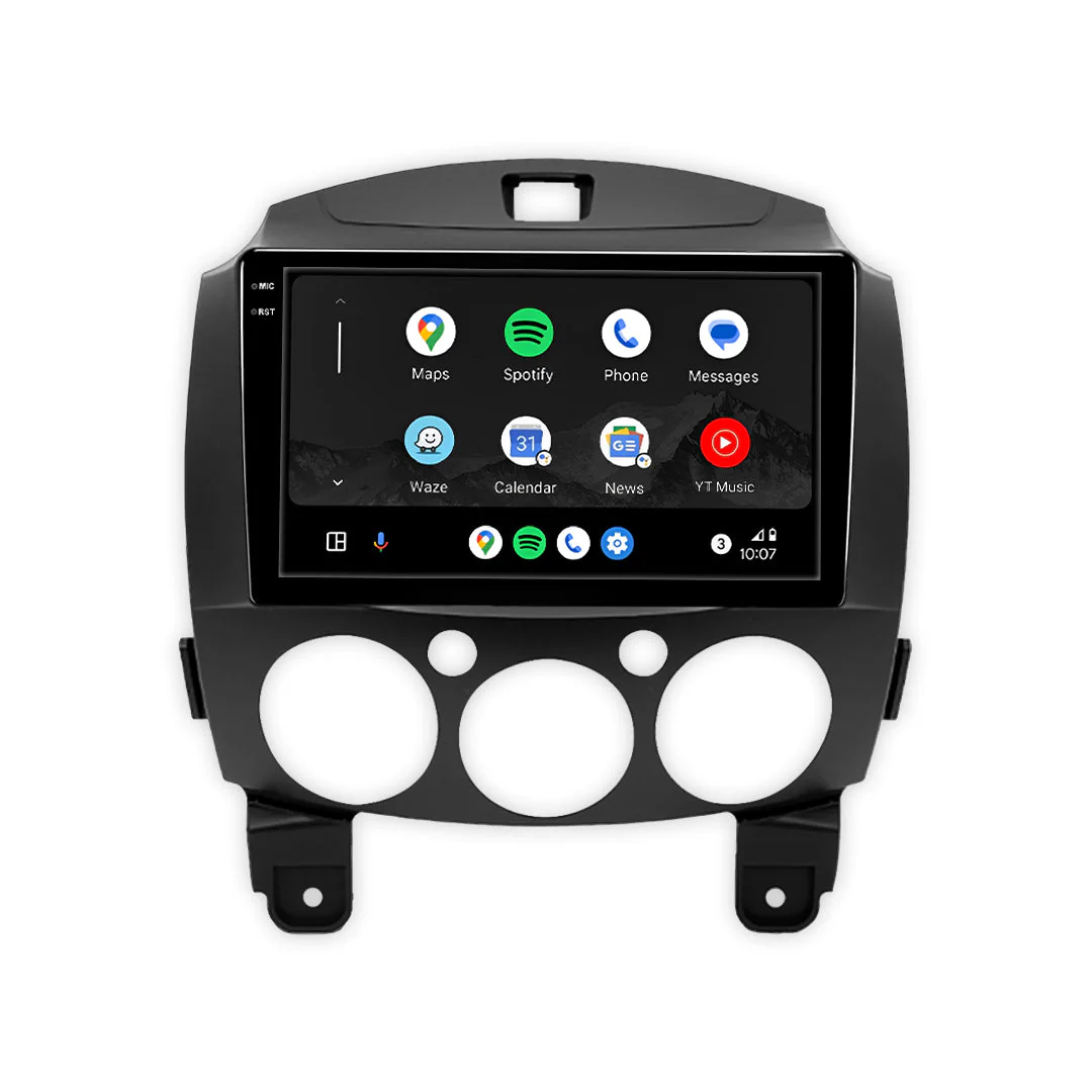 Mazda 2 DE (2007 - 2013) 9" 13.3" Wireless Android 16 Head Unit for Apple CarPlay / Android Auto - Image 3