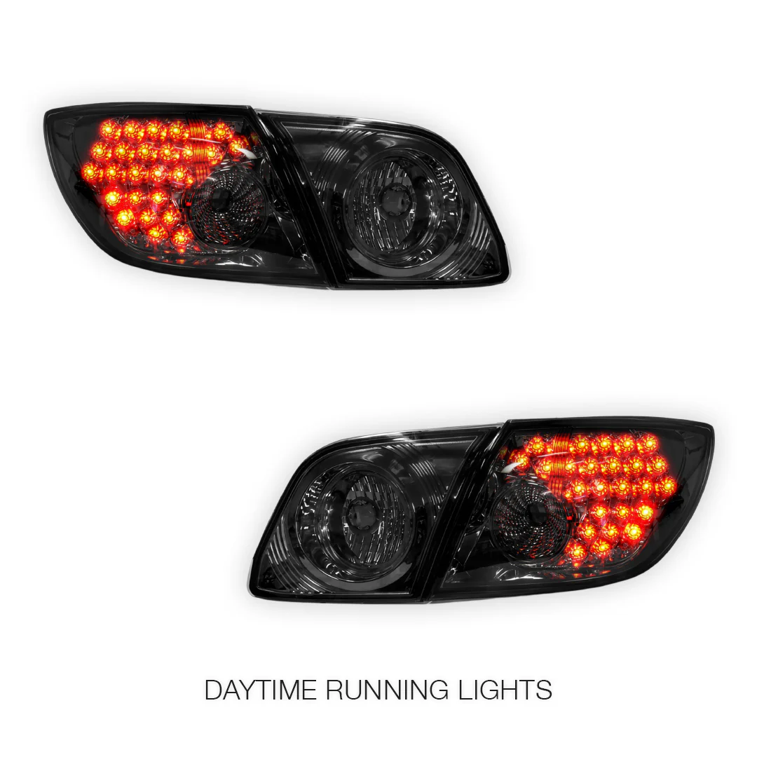 Mazda 3 BK (2003 - 2009) Smoked LED Tail Lights LH + RH - Image 3
