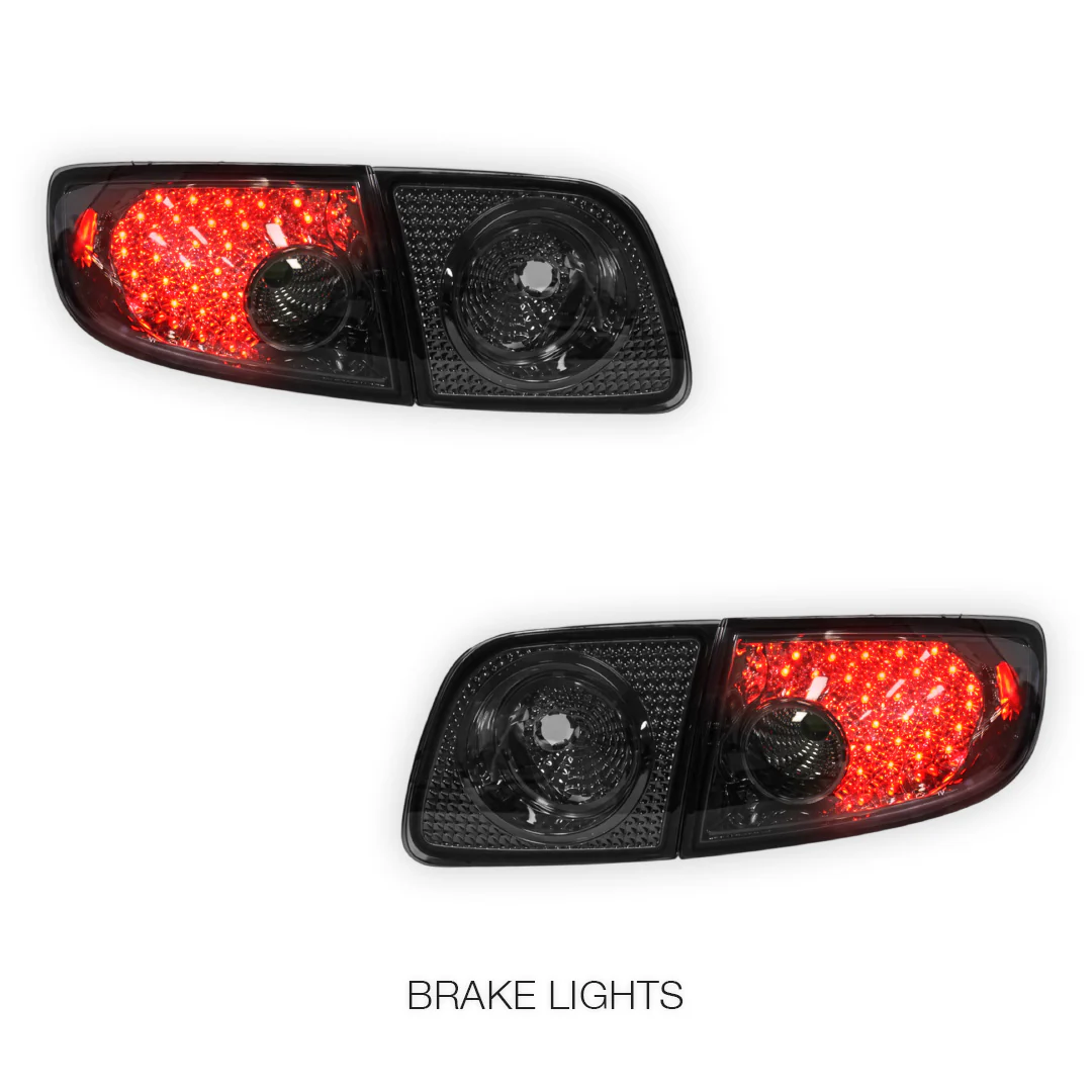 Mazda 3 BK (2003 - 2009) Smoked LED Tail Lights LH + RH - Image 5