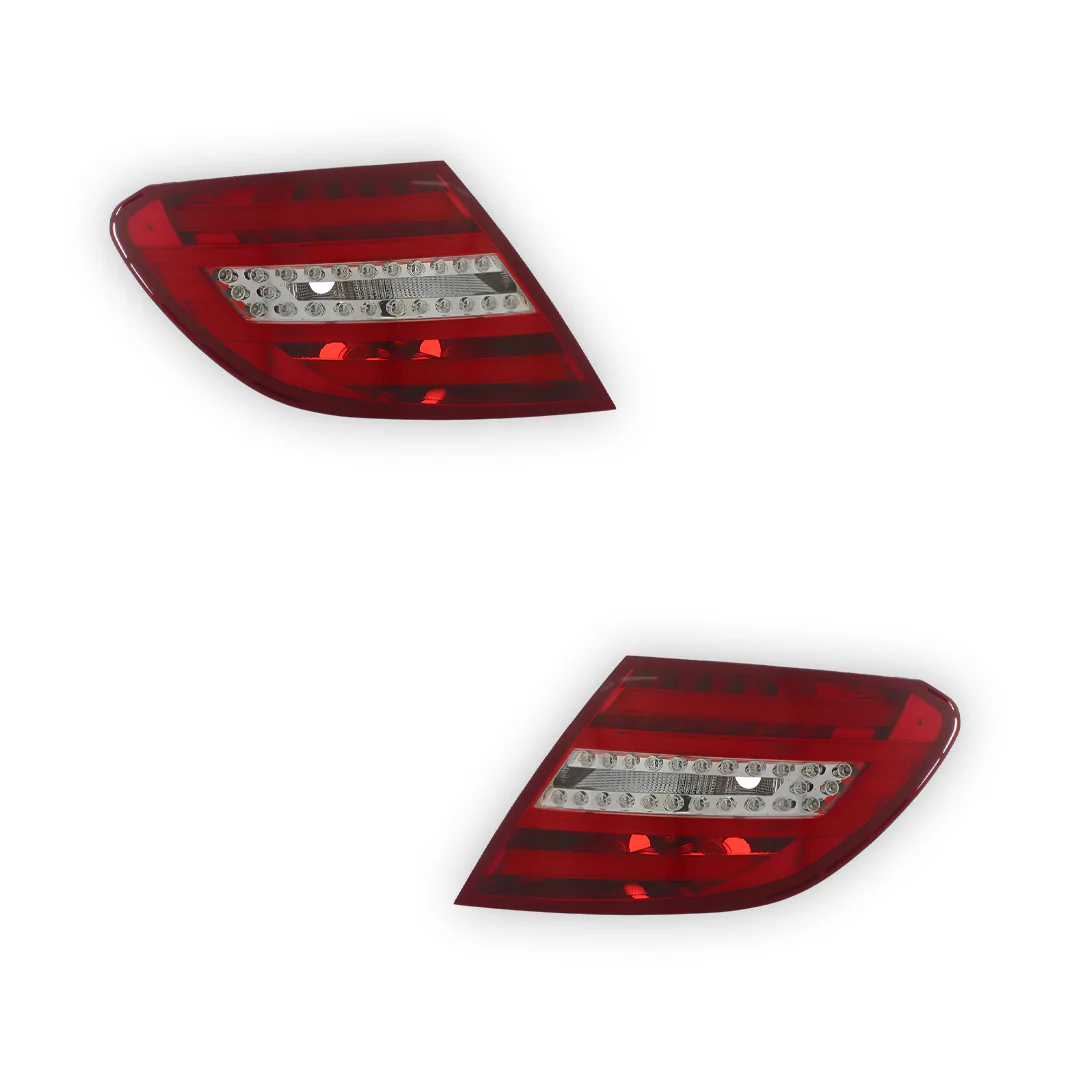 Mercedes Benz C Class Tail Lights 2011 - 2016 OEM-Style Aftermarket Left & Right - Image 2