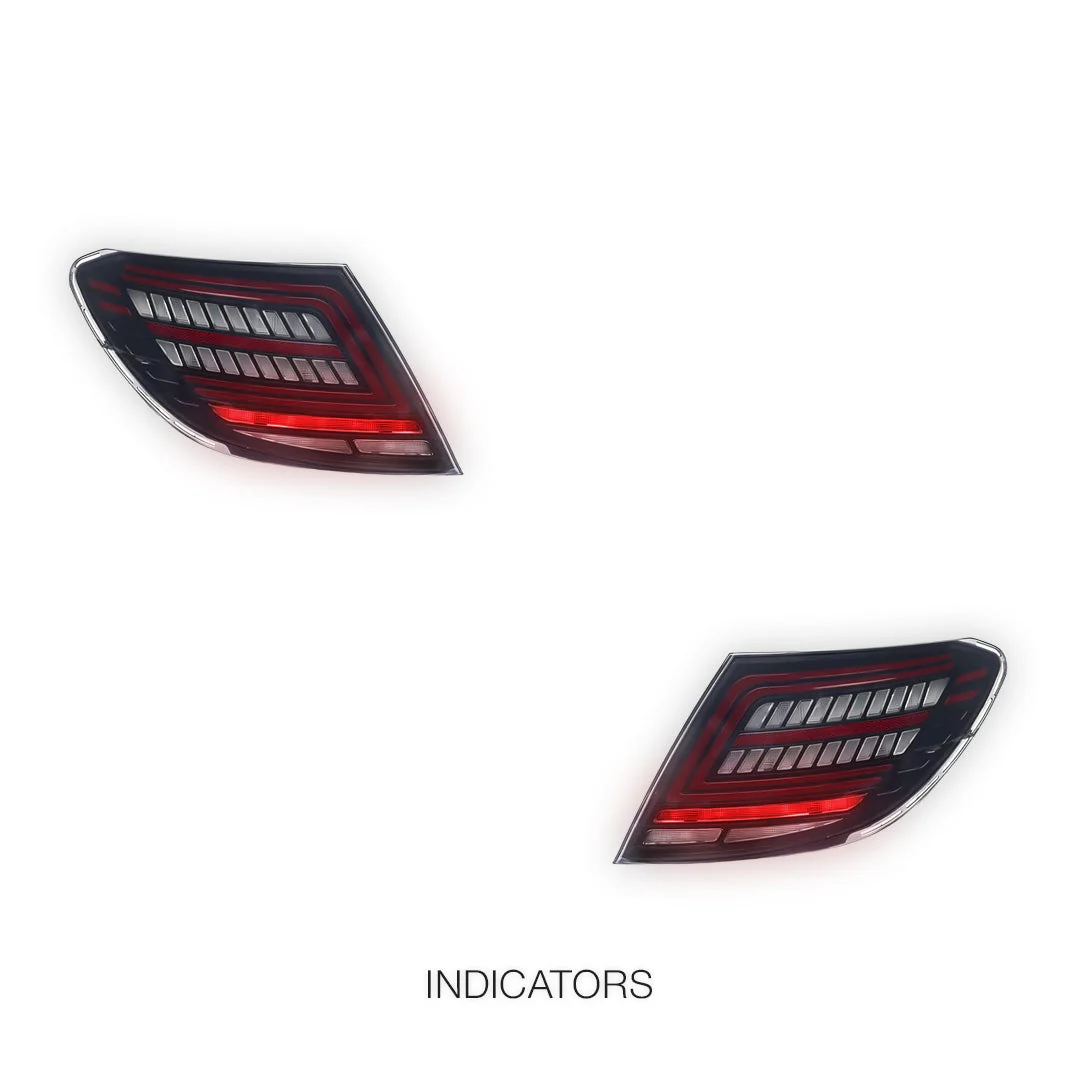 Mercedes-Benz C-Class W204 (2007 - 2014) Smoked Sequential Full LED Tail Lights LH + RH - Image 4