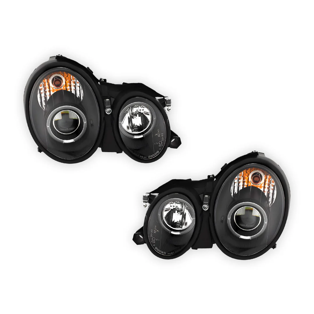 Mercedes-Benz CLK-Class W208 / C208 / A208 (1997 - 2002) CCFL Angel Eyes Projector Headlights LH + RH - Image 12