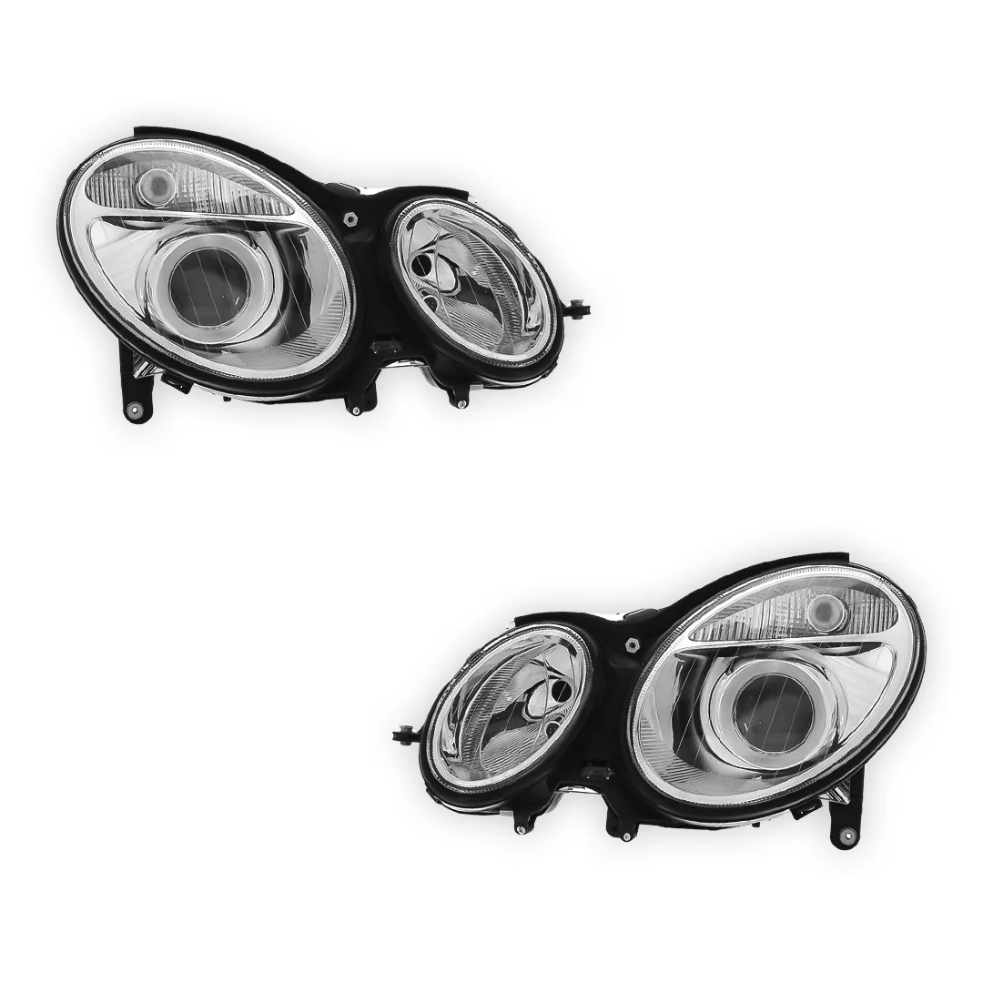 Mercedes Benz E Class S211 / W211 Headlights 2002 - 2006 OEM-Style Aftermarket Left & Right - Image 2