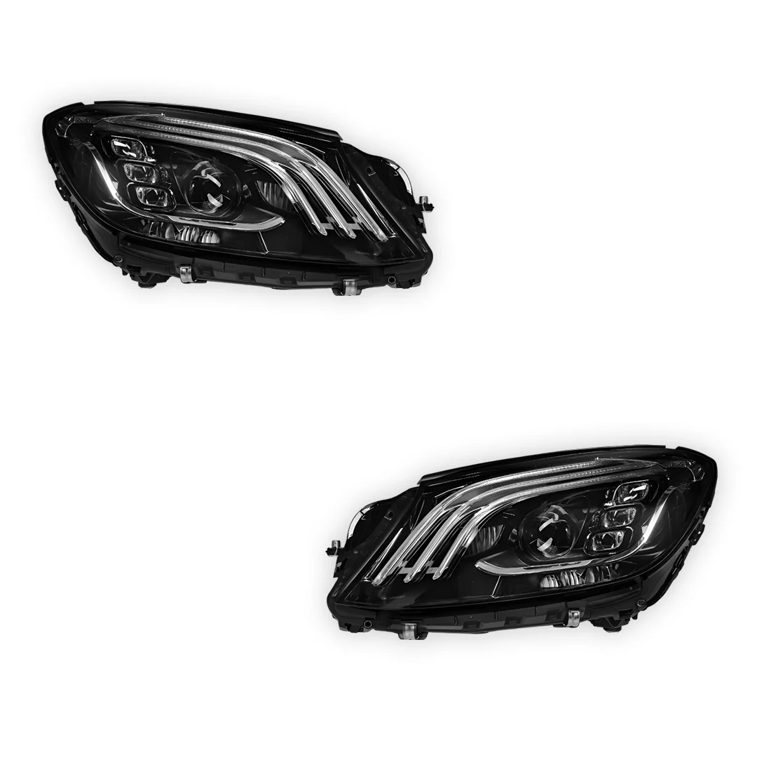 Mercedes-Benz S-Class W222 Pre update (2013 - 2017) Update S65 AMG Style Full LED Headlights LH + RH - Image 6