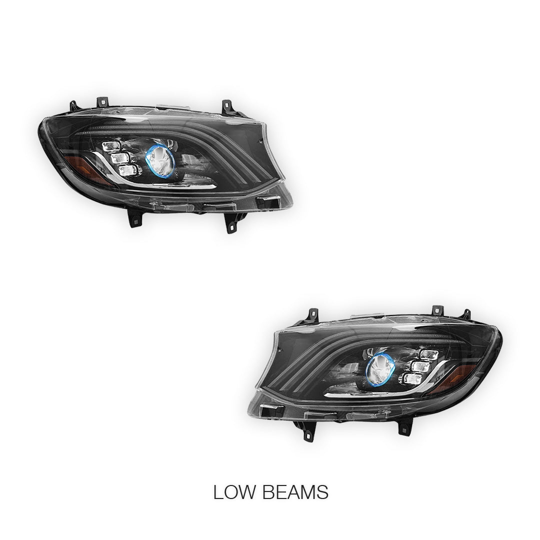 Mercedes-Benz Sprinter W907 (2019 - 2024) LED Sequential Projector Headlights LH + RH - Image 5
