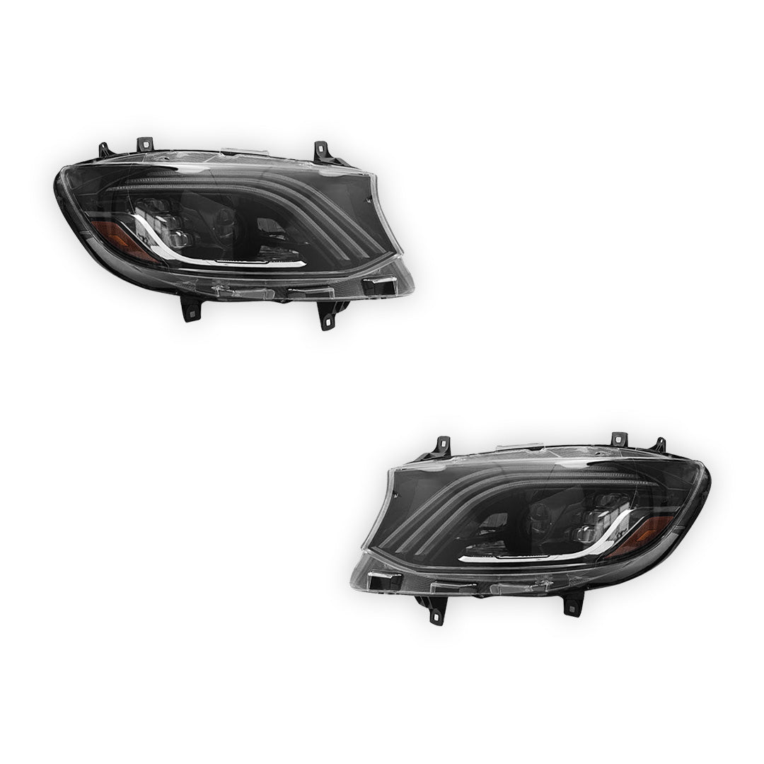 Mercedes-Benz Sprinter W907 (2019 - 2024) LED Sequential Projector Headlights LH + RH - Image 7