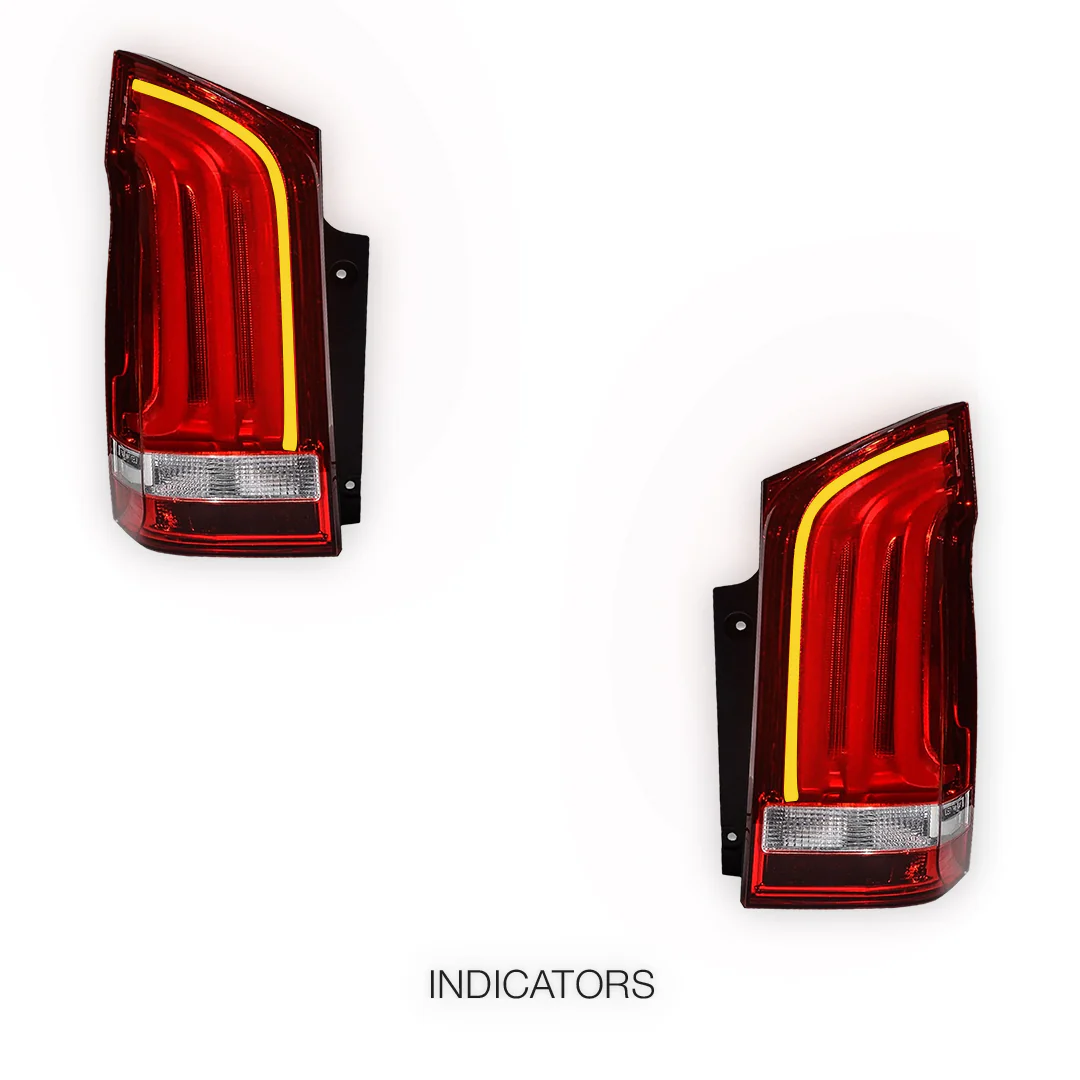Mercedes-Benz V-Class W447 (2015 - 2024) Sequential LED Tail Lights LH + RH - Image 4