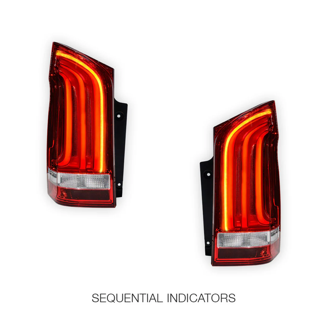 Mercedes-Benz Valente W447 (2015 - 2024) Sequential LED Tail Lights LH + RH - Image 4