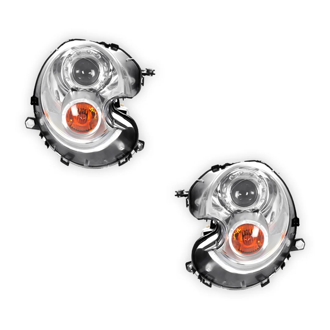 Mini Cooper R56 (2007 - 2010) OEM Style Xenon Headlights With Amber Indicator LH + RH - Image 3