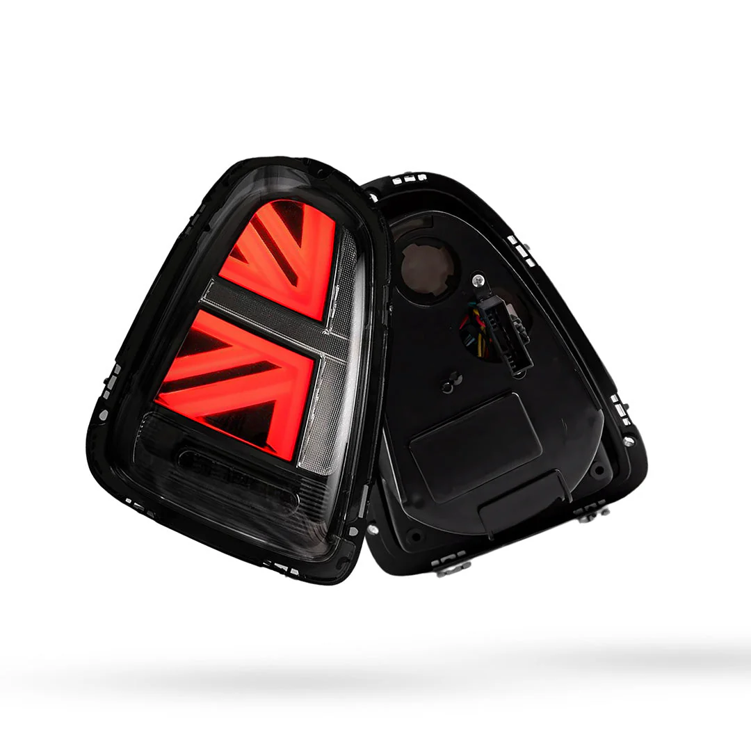 Mini Cooper R56 / R57 / R58 / R59 (2007 - 2015) Sequential Clear Smoked LED Tail Lights LH + RH