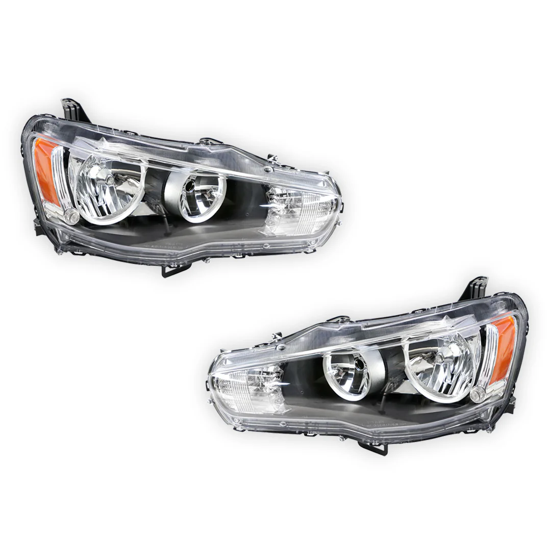 Mitsubishi Lancer CJ (2012 - 2015) OEM Non Xenon Style Headlights LH + RH - Image 3