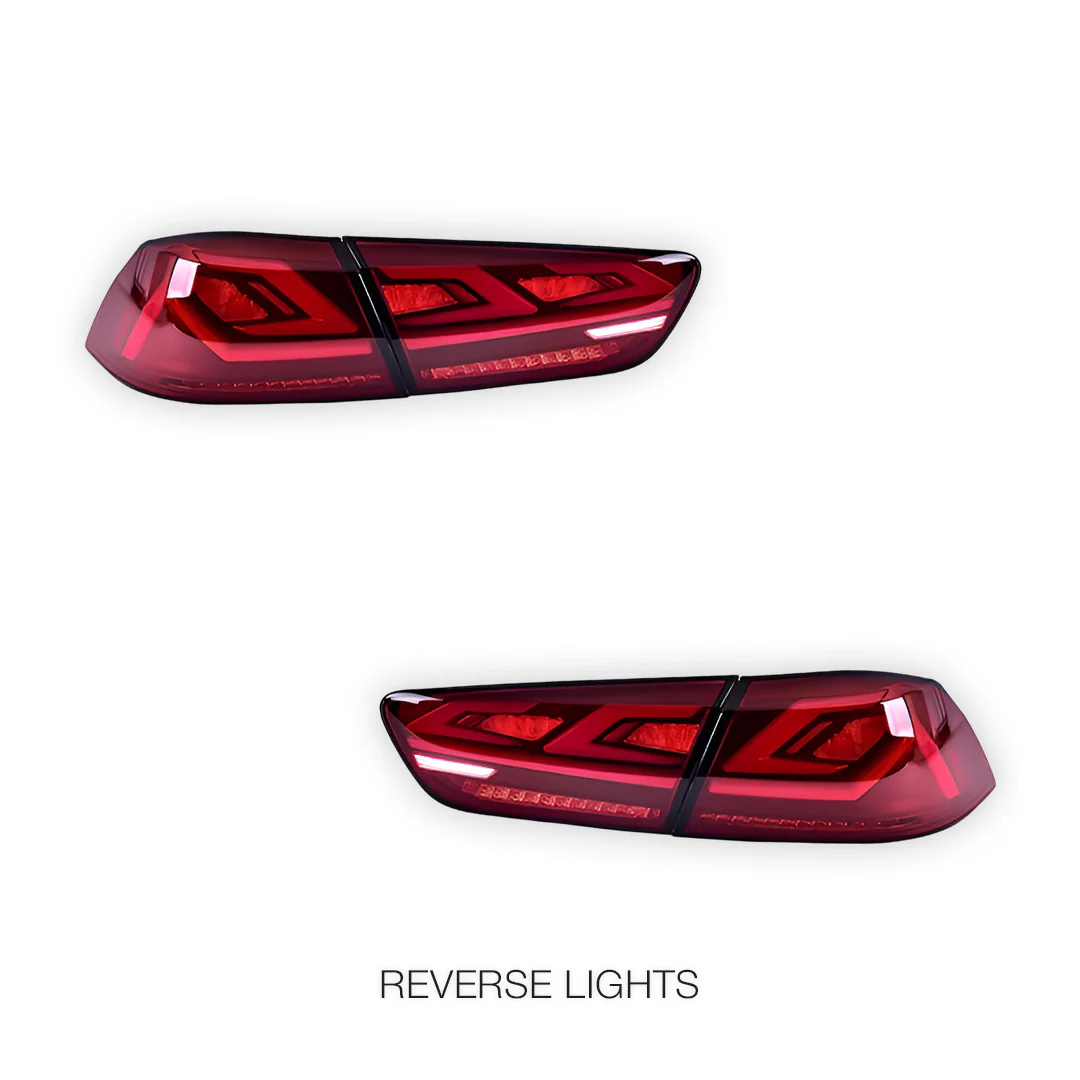 Mitsubishi Lancer Evo X / CJ / CF (2008 - 2018) Sequential Red LED Tail Lights LH + RH - Image 6